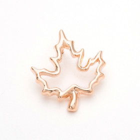 Rose Gold Maple Leaf Frame Pin
