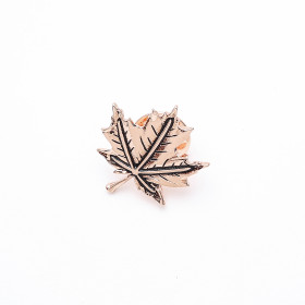 Rose Gold Maple Leaf Pin