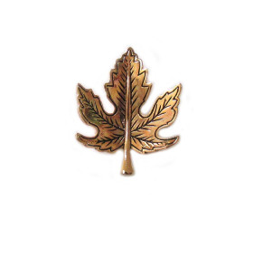 Rose Gold Maple Leaf Pin