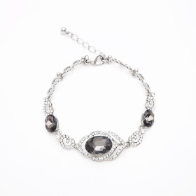 Victorian Filigree Smoky Bracelet