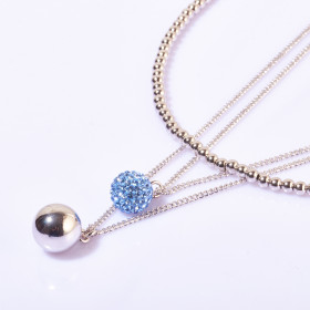 Three-layers Ball Necklace