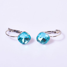 Square Crystal Birthstone Earring