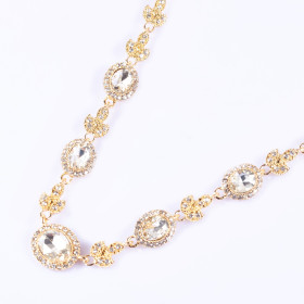 Crystal Oval Necklace