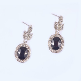 Crystal Oval Earring