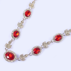 Crystal Oval Necklace