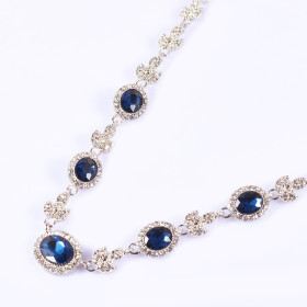 Crystal Oval Necklace