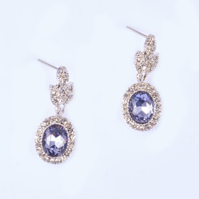 Crystal Oval Earring