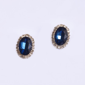 Crystal Oval Earring