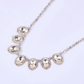 Crystal Oval Necklace