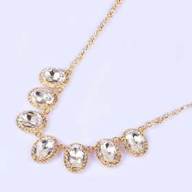 Crystal Oval Necklace