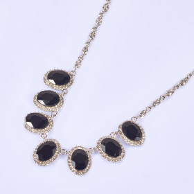 Crystal Oval Necklace