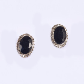 Crystal Oval Earring