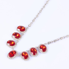 Crystal Oval Necklace