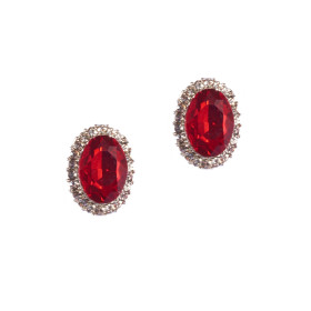 Crystal Oval Earring