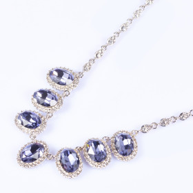 Crystal Oval Necklace