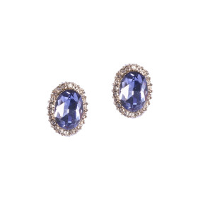 Crystal Oval Earring