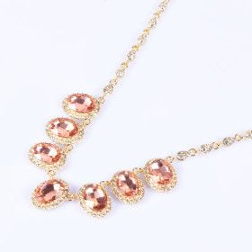 Crystal Oval Necklace