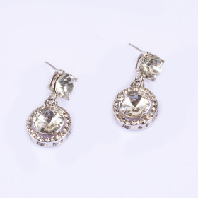 Crystal Round Earring