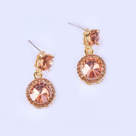 Crystal Round Earring