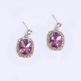 Crystal Square Earring