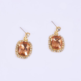 Crystal Square Earring