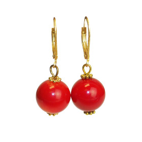 Coral Earrings