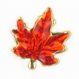 Red Maple Leaf Brooch
