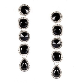 Crystal Mixed long Earring