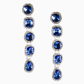 Crystal Mixed long Earring