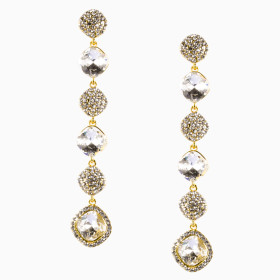 Crystal Square Pierced Earring 