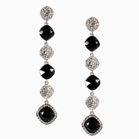 Crystal Square Pierced Earring 