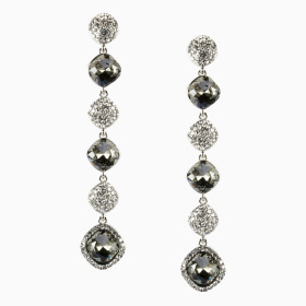 Crystal Square Pierced Earring 