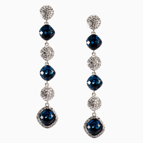 Crystal Square Pierced Earring 