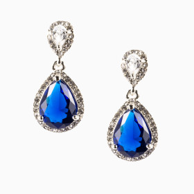 Teardrop Royal Blue Earrings
