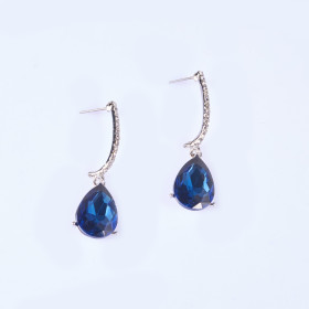 Crystal Square Pierced Earring 