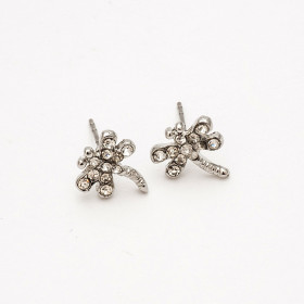 Crystal Mini Dragonfly Studs Earrings