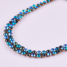 Gala Crystal Necklace in Dark Blue Combo