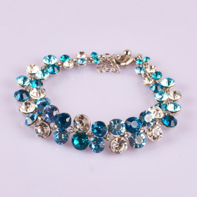 Gala Crystal Bracelet in Light Blue Combo