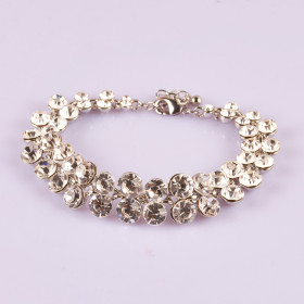 Gala Crystal Bracelet in Rhodium