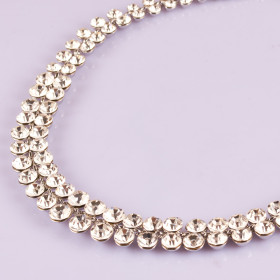 Gala Crystal Necklace in Rhodium