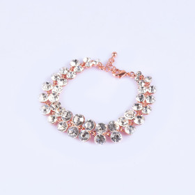 Gala Crystal Bracelet in Rose Gold