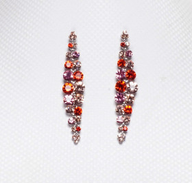 Gala Crystal Earring in Multi Combo