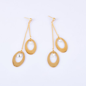 Fancy Geometry Earring with Stainless Steel