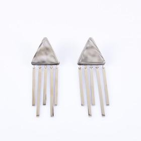 Fancy Geometry Earring with Stainless Steel