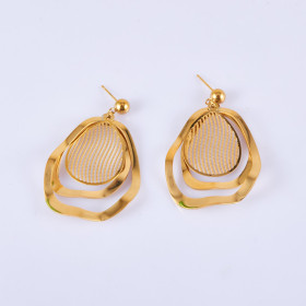 Fancy Geometry Earring with Stainless Steel